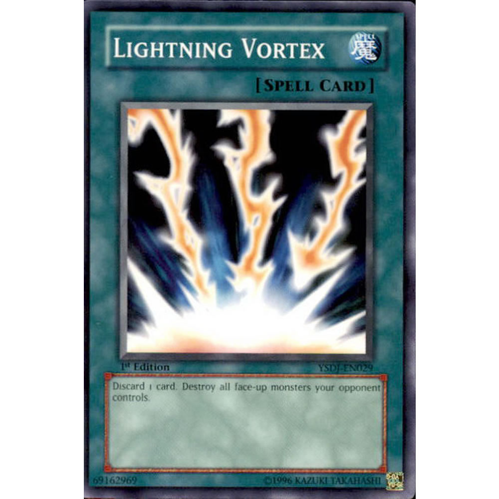 Lightning Vortex YSDJ-EN029 Yu-Gi-Oh! Card from the Jaden Yuki Set