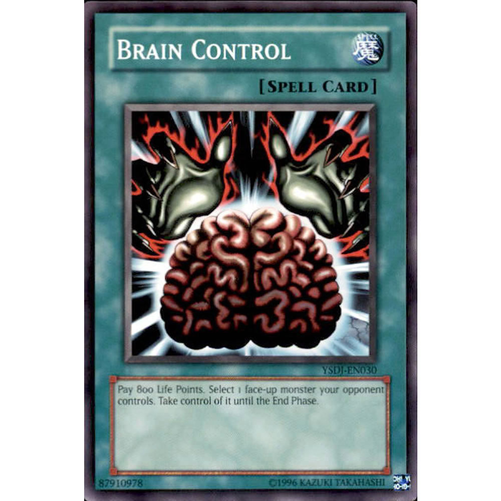 Brain Control YSDJ-EN030 Yu-Gi-Oh! Card from the Jaden Yuki Set