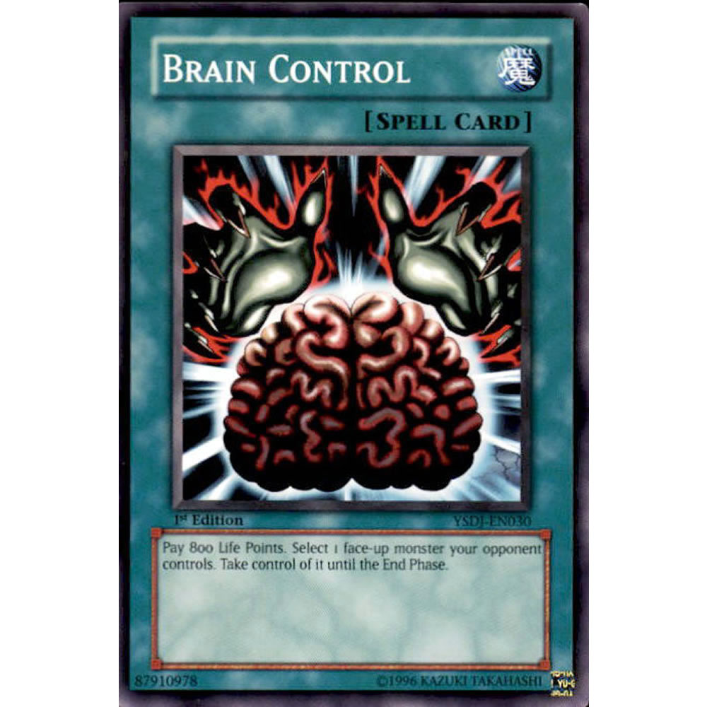Brain Control YSDJ-EN030 Yu-Gi-Oh! Card from the Jaden Yuki Set