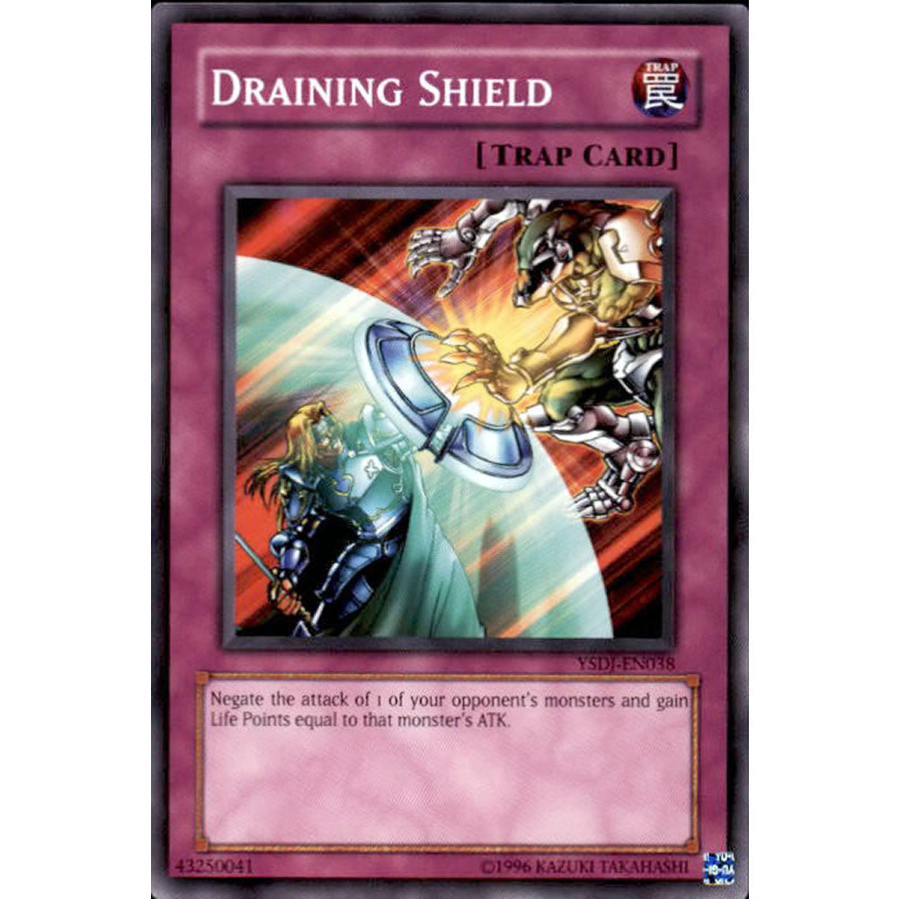 Draining Shield YSDJ-EN038 Yu-Gi-Oh! Card from the Jaden Yuki Set