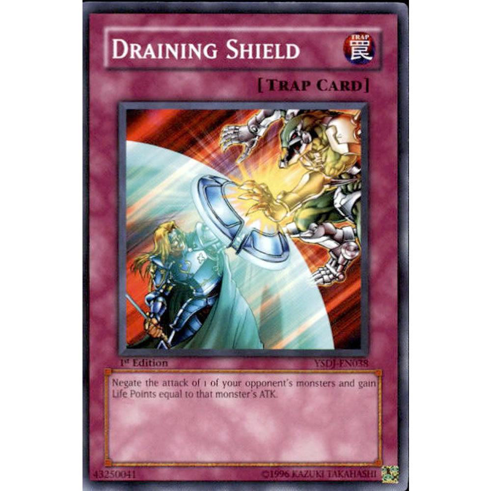 Draining Shield YSDJ-EN038 Yu-Gi-Oh! Card from the Jaden Yuki Set