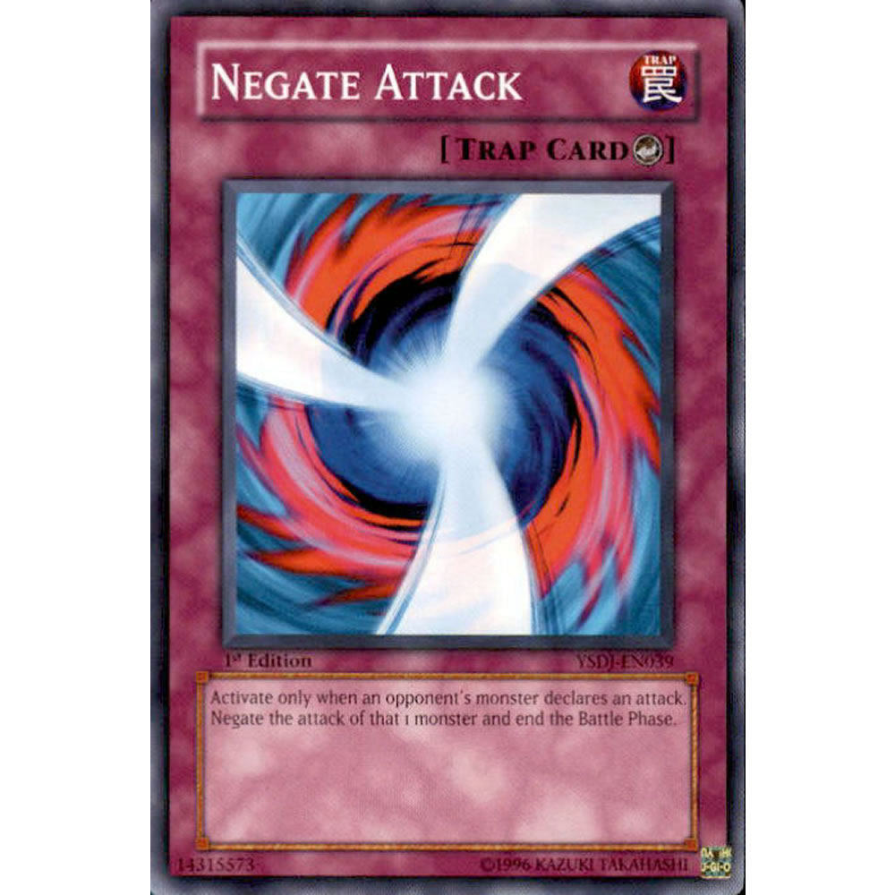 Negate Attack YSDJ-EN039 Yu-Gi-Oh! Card from the Jaden Yuki Set