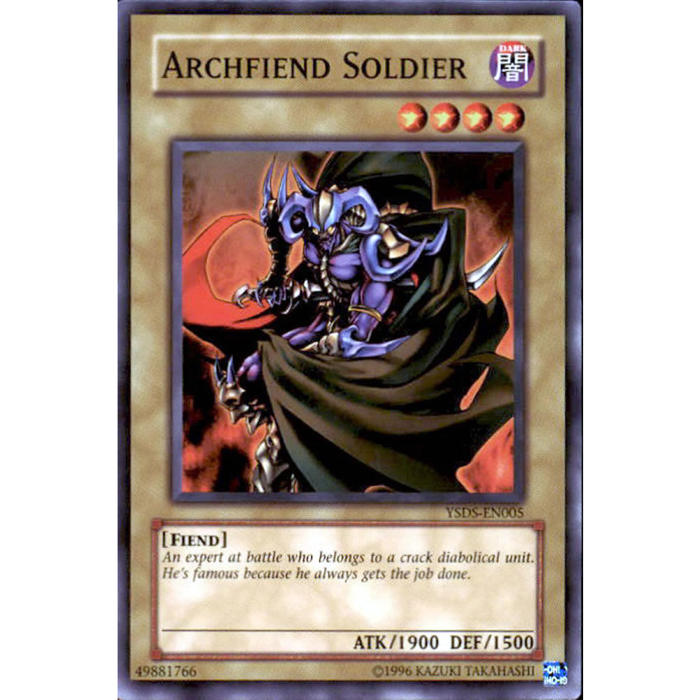 Archfiend Soldier YSDS-EN005 Yu-Gi-Oh! Card from the Syrus Truesdale Set