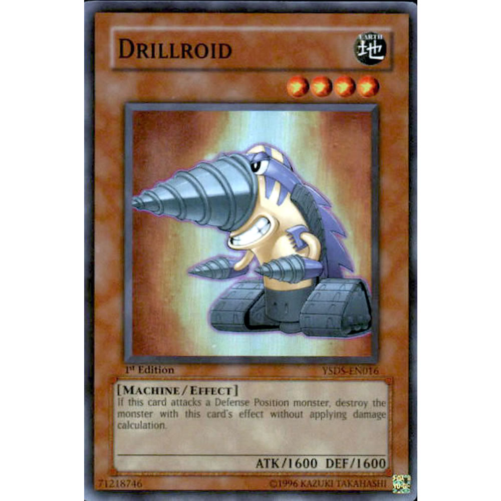 Drillroid YSDS-EN016 Yu-Gi-Oh! Card from the Syrus Truesdale Set
