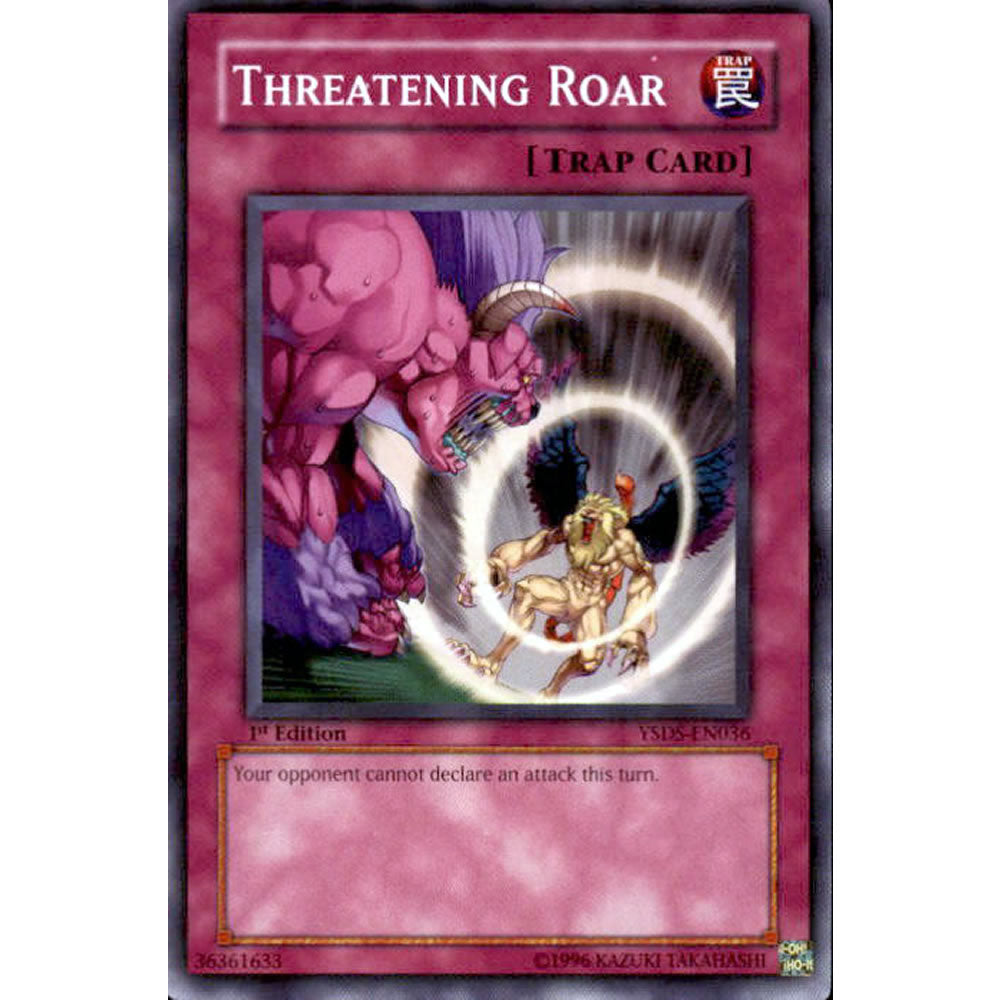 Threatening Roar YSDS-EN036 Yu-Gi-Oh! Card from the Syrus Truesdale Set