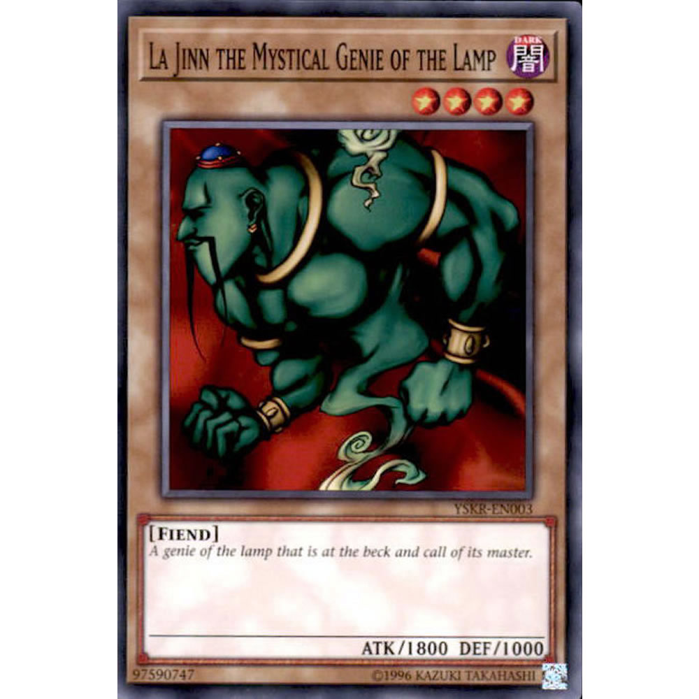 La Jinn the Mystical Genie of the Lamp YSKR-EN003 Yu-Gi-Oh! Card from the Kaiba Reloaded Set