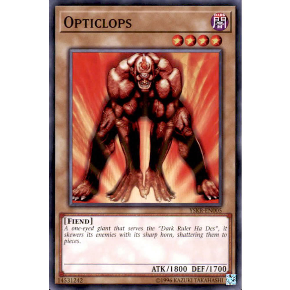 Opticlops YSKR-EN005 Yu-Gi-Oh! Card from the Kaiba Reloaded Set