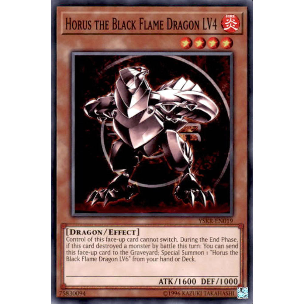 Horus the Black Flame Dragon LV4 YSKR-EN019 Yu-Gi-Oh! Card from the Kaiba Reloaded Set