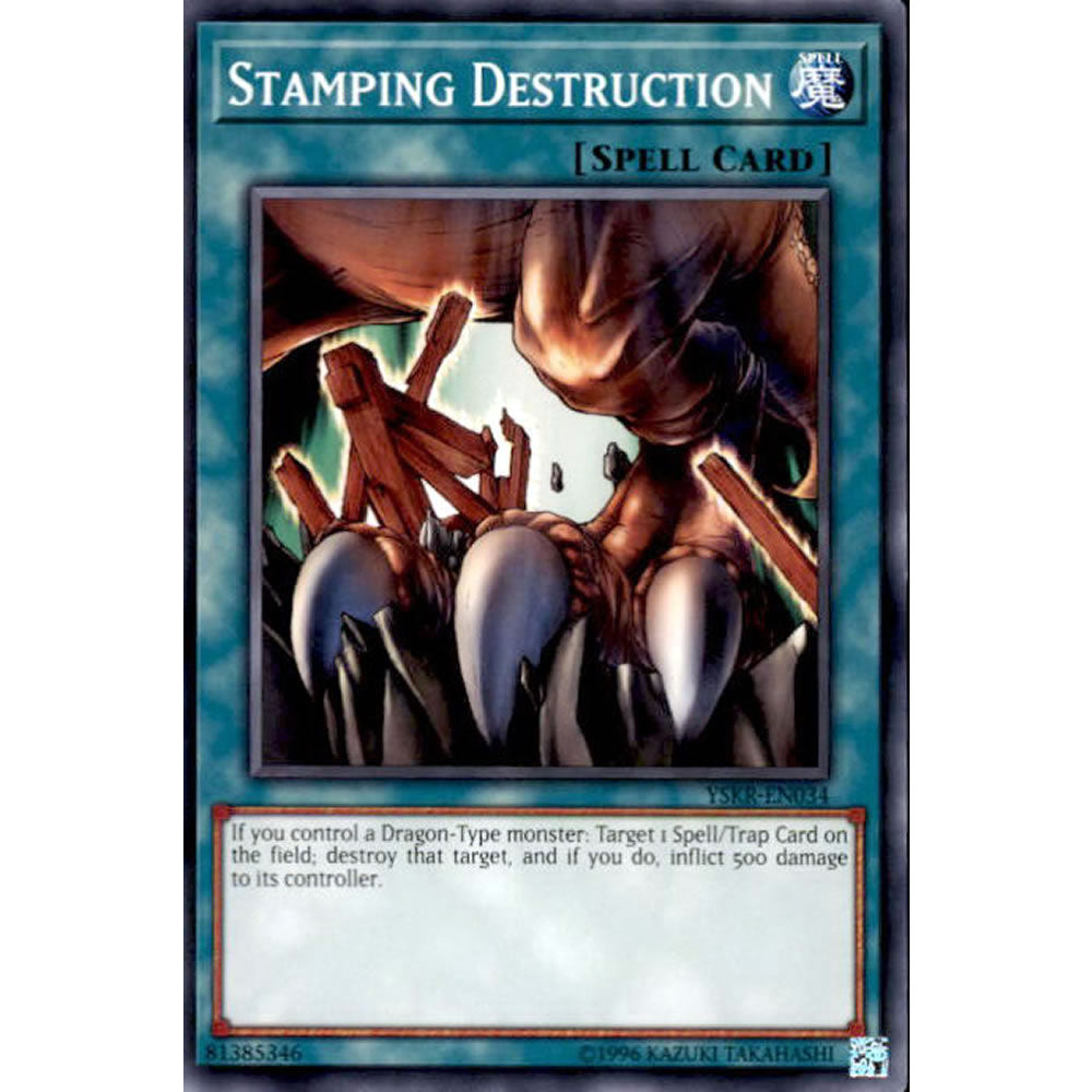 Stamping Destruction YSKR-EN034 Yu-Gi-Oh! Card from the Kaiba Reloaded Set