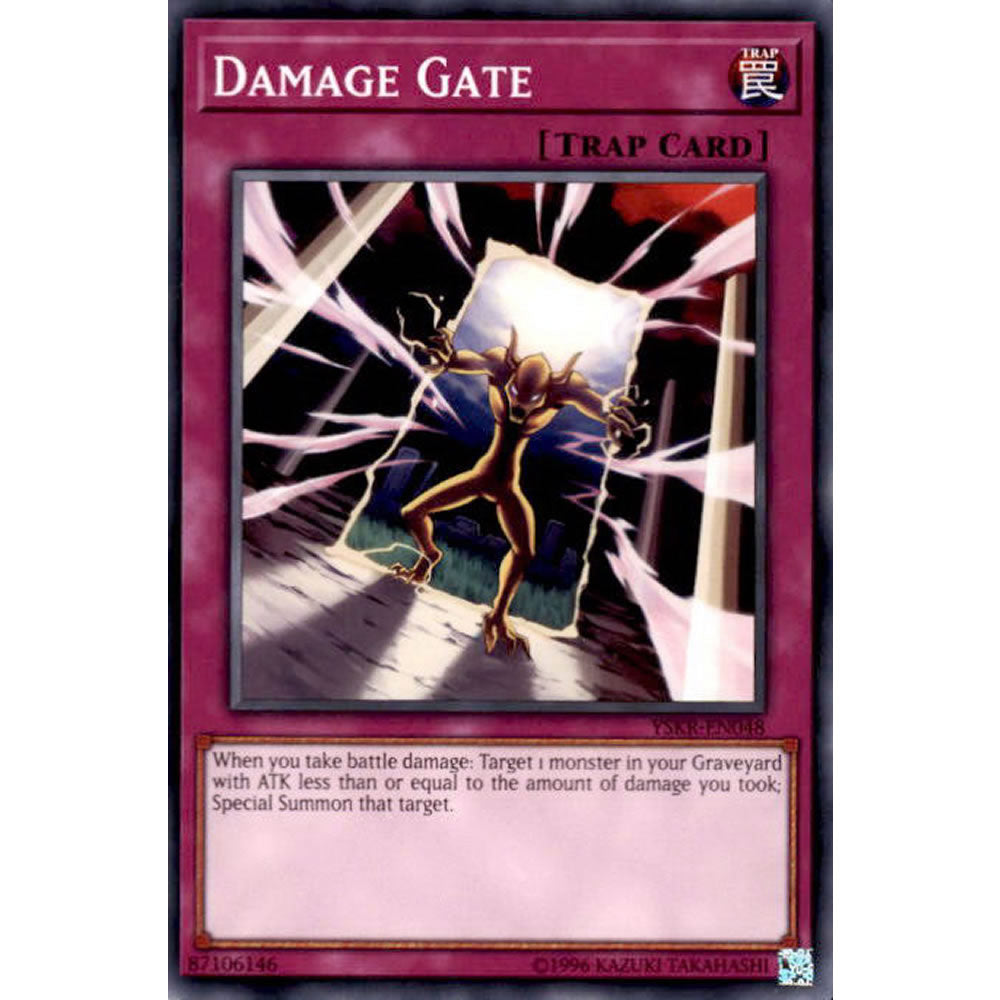 Damage Gate YSKR-EN048 Yu-Gi-Oh! Card from the Kaiba Reloaded Set