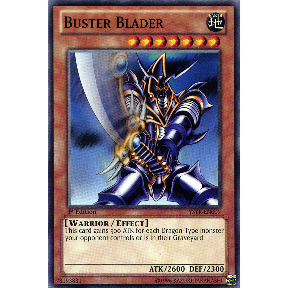 Buster Blader YSYR-EN009 Yu-Gi-Oh! Card from the Yugi Reloaded Set