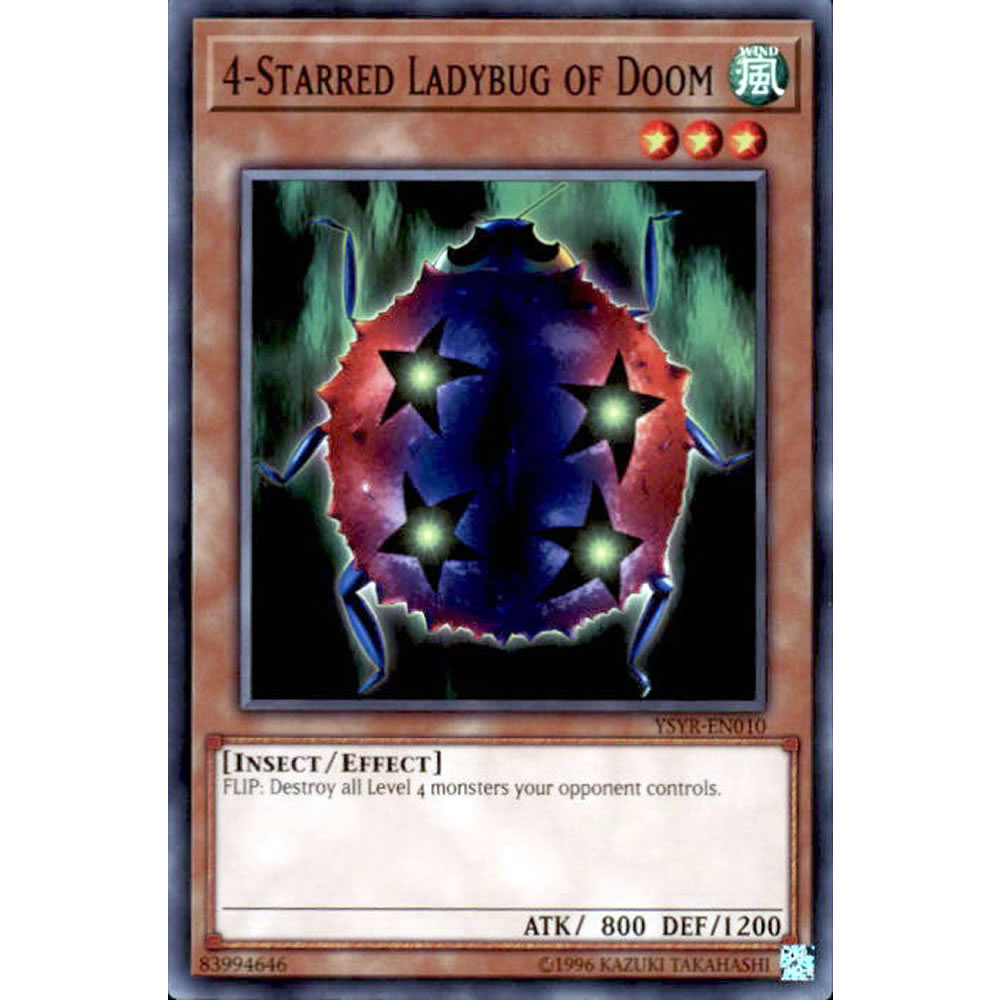 4-Starred Ladybug of Doom YSYR-EN010 Yu-Gi-Oh! Card from the Yugi Reloaded Set