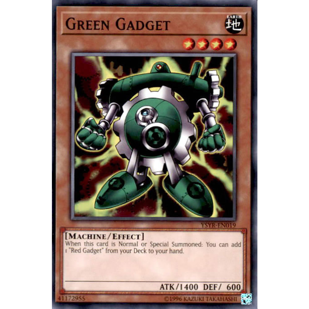Green Gadget YSYR-EN019 Yu-Gi-Oh! Card from the Yugi Reloaded Set