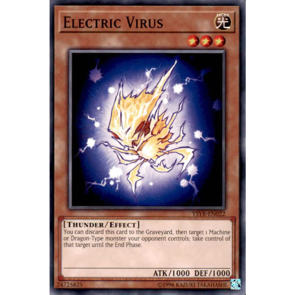 Electric Virus YSYR-EN022 Yu-Gi-Oh! Card from the Yugi Reloaded Set