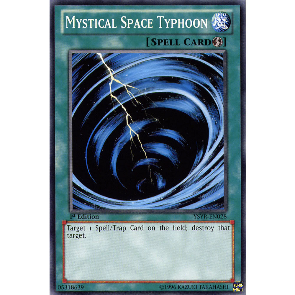 Mystical Space Typhoon YSYR-EN028 Yu-Gi-Oh! Card from the Yugi Reloaded Set