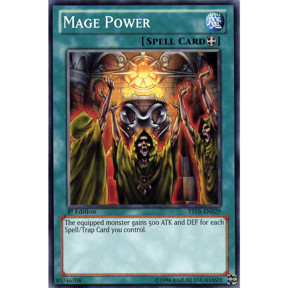 Mage Power YSYR-EN029 Yu-Gi-Oh! Card from the Yugi Reloaded Set