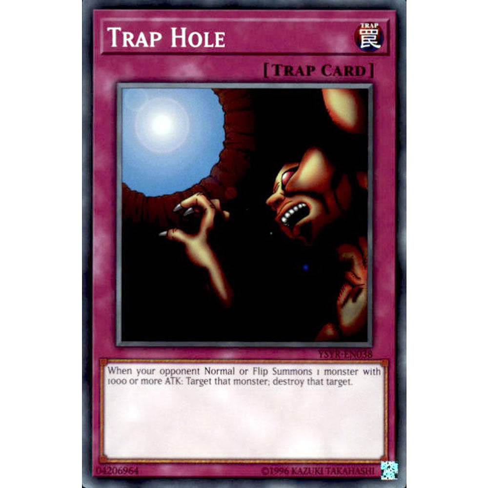 Trap Hole YSYR-EN038 Yu-Gi-Oh! Card from the Yugi Reloaded Set