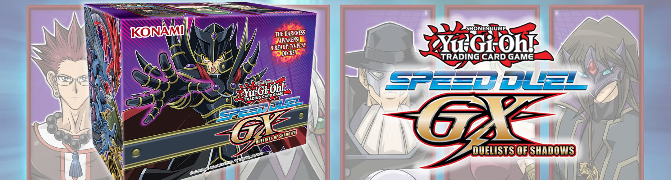 Yu-Gi-Oh! Speed Duel GX: Duelists of Shadows box and single cards