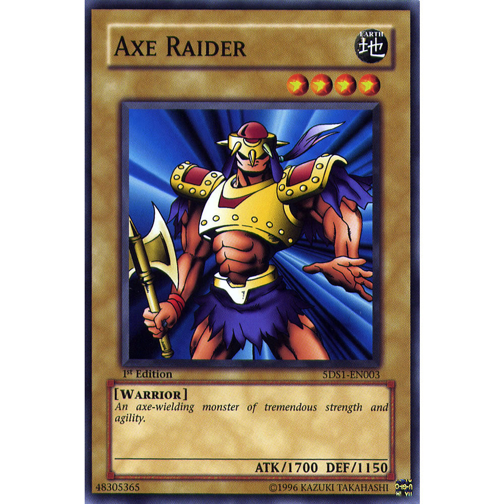 Axe Raider 5DS1-EN003 Yu-Gi-Oh! Card from the 5Ds 2008 Set