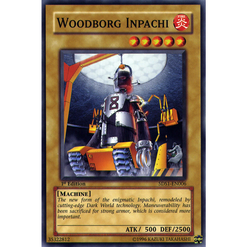 Woodborg Inpachi 5DS1-EN006 Yu-Gi-Oh! Card from the 5Ds 2008 Set