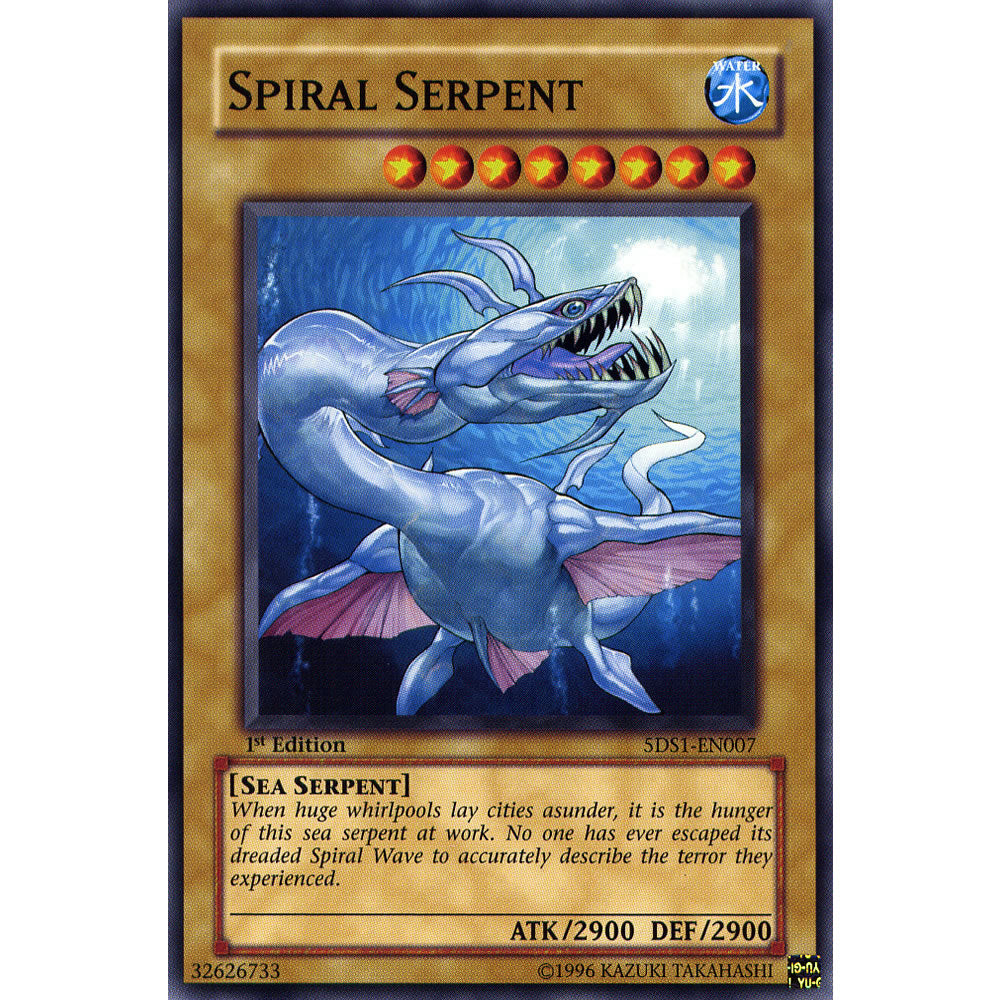 Spiral Serpent 5DS1-EN007 Yu-Gi-Oh! Card from the 5Ds 2008 Set