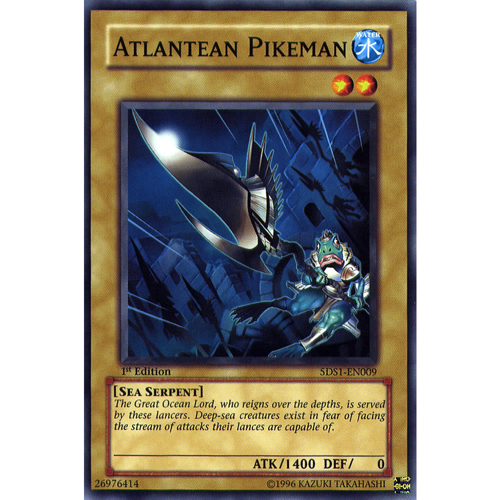 Atlantean Pikeman 5DS1-EN009 Yu-Gi-Oh! Card from the 5Ds 2008 Set