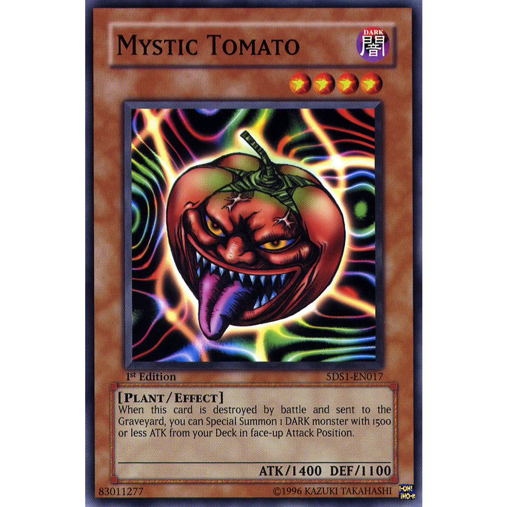 Mystic Tomato 5DS1-EN017 Yu-Gi-Oh! Card from the 5Ds 2008 Set