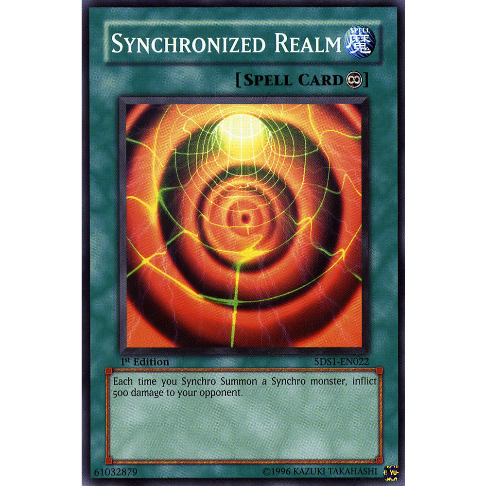 Synchronized Realm 5DS1-EN022 Yu-Gi-Oh! Card from the 5Ds 2008 Set