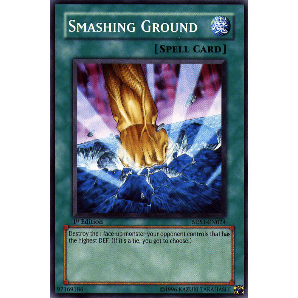 Smashing Ground 5DS1-EN024 Yu-Gi-Oh! Card from the 5Ds 2008 Set