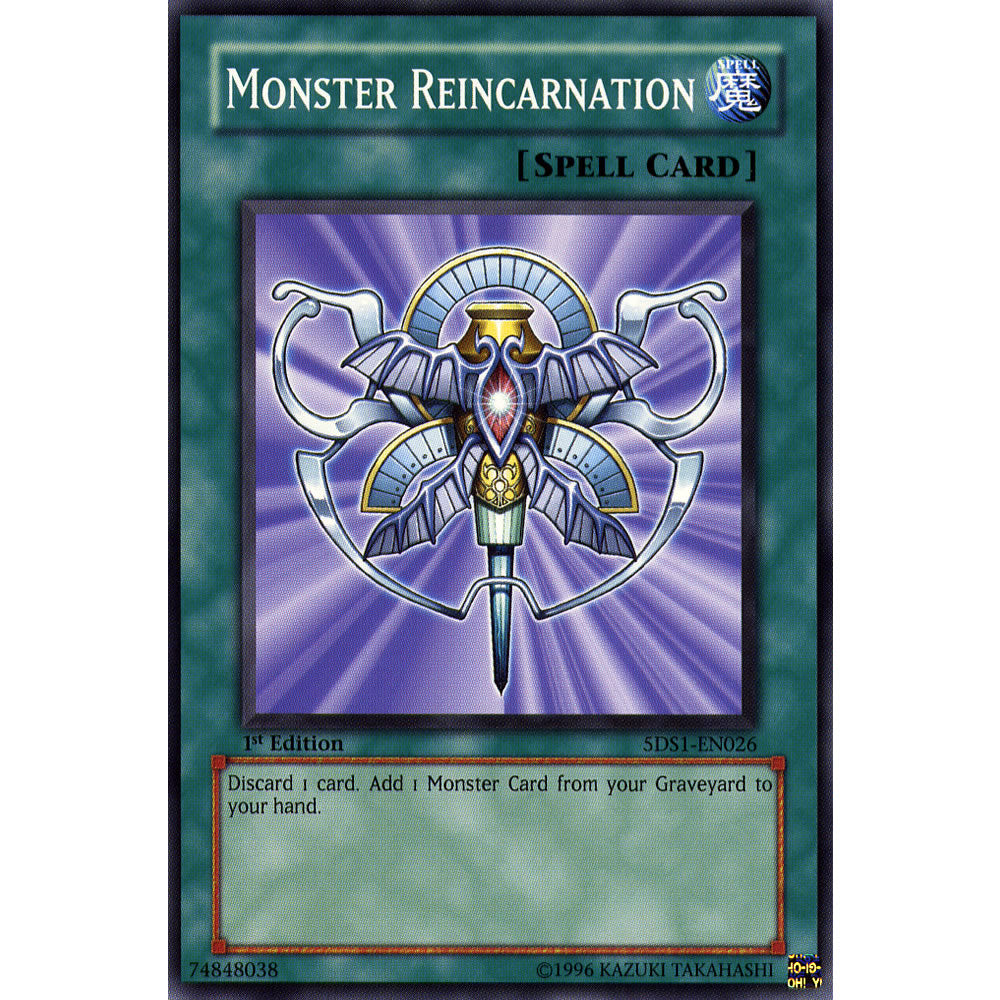 Monster Reincarnation 5DS1-EN026 Yu-Gi-Oh! Card from the 5Ds 2008 Set