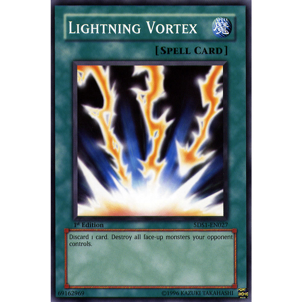 Lightning Vortex 5DS1-EN027 Yu-Gi-Oh! Card from the 5Ds 2008 Set