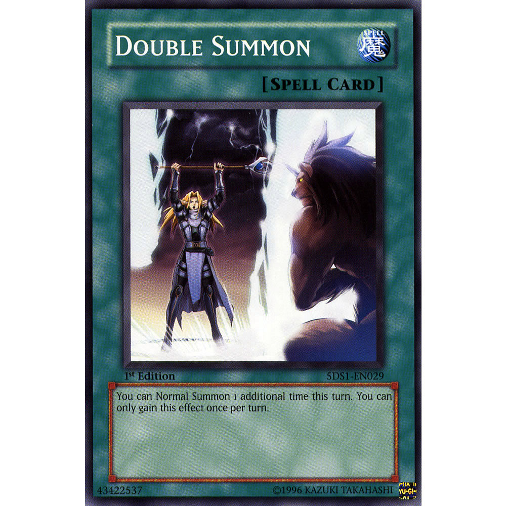 Double Summon 5DS1-EN029 Yu-Gi-Oh! Card from the 5Ds 2008 Set