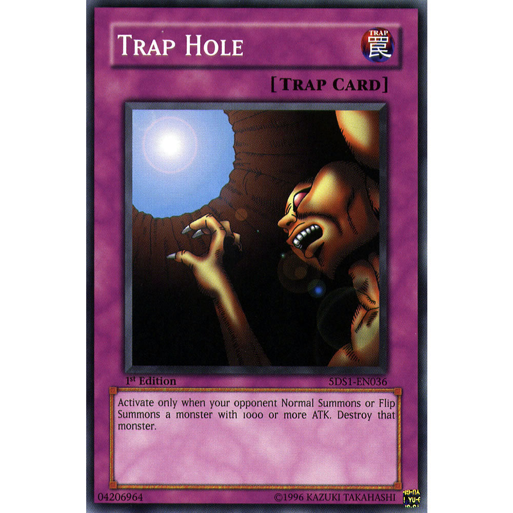 Trap Hole 5DS1-EN036 Yu-Gi-Oh! Card from the 5Ds 2008 Set