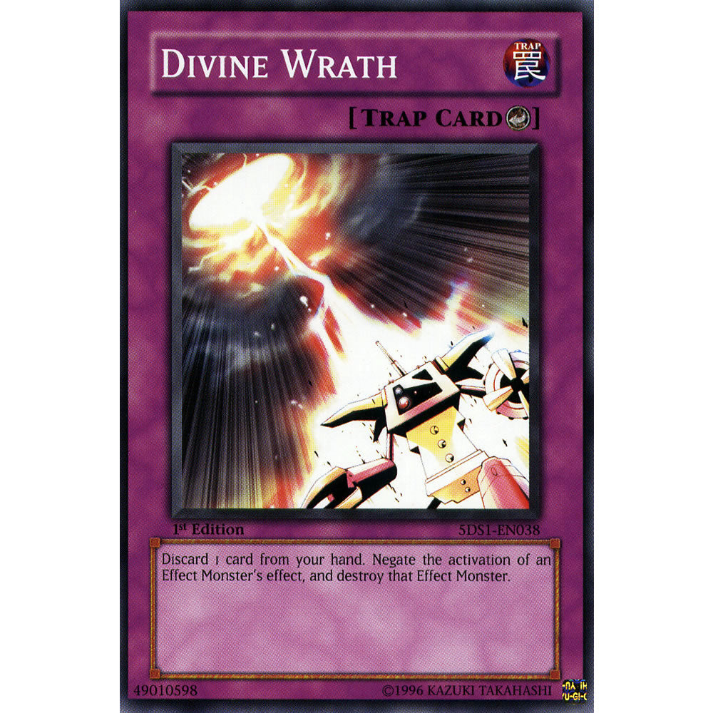 Divine Wrath 5DS1-EN038 Yu-Gi-Oh! Card from the 5Ds 2008 Set