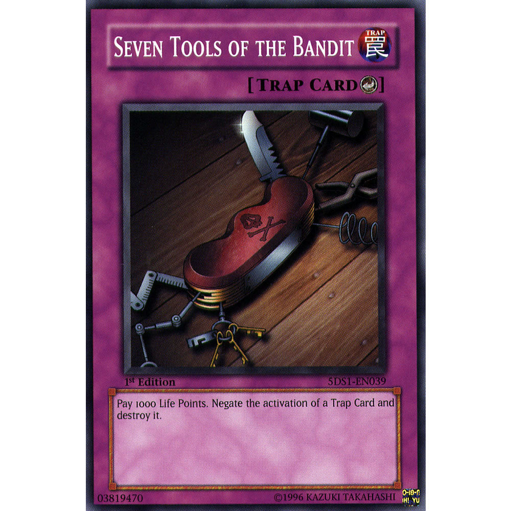 Seven Tools of the Bandit 5DS1-EN039 Yu-Gi-Oh! Card from the 5Ds 2008 Set