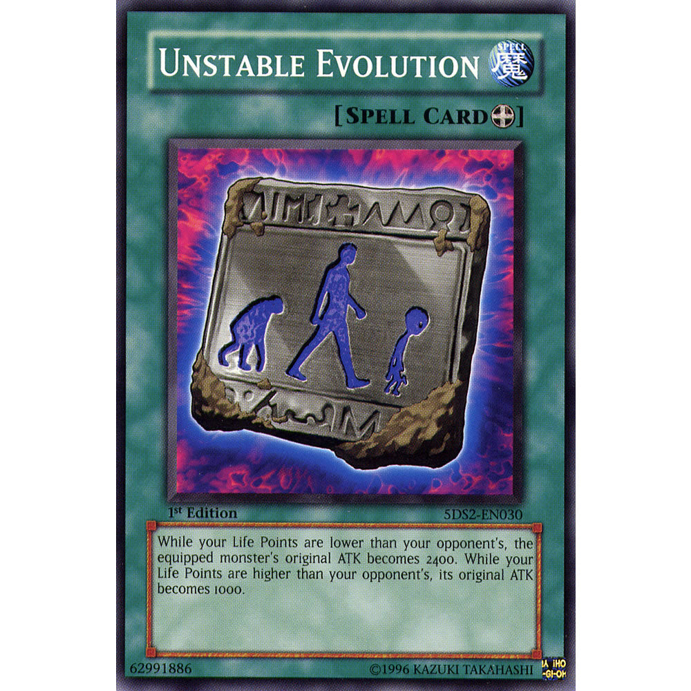 Unstable Evolution 5DS2-EN030 Yu-Gi-Oh! Card from the 5Ds 2009 Set