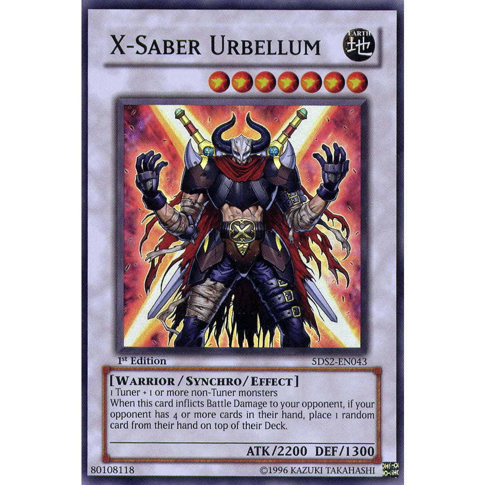 X-Saber Urbellum 5DS2-EN043 Yu-Gi-Oh! Card from the 5Ds 2009 Set