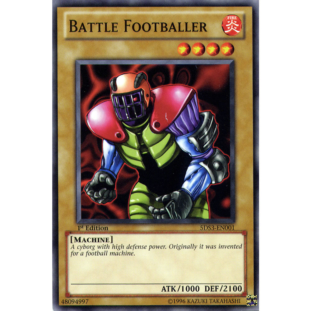 Battle Footballer 5DS3-EN001 Yu-Gi-Oh! Card from the Duelist Toolbox Set