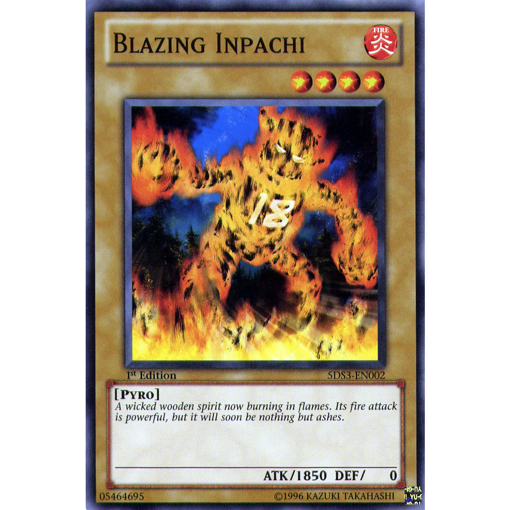 Blazing Inpachi 5DS3-EN002 Yu-Gi-Oh! Card from the Duelist Toolbox Set