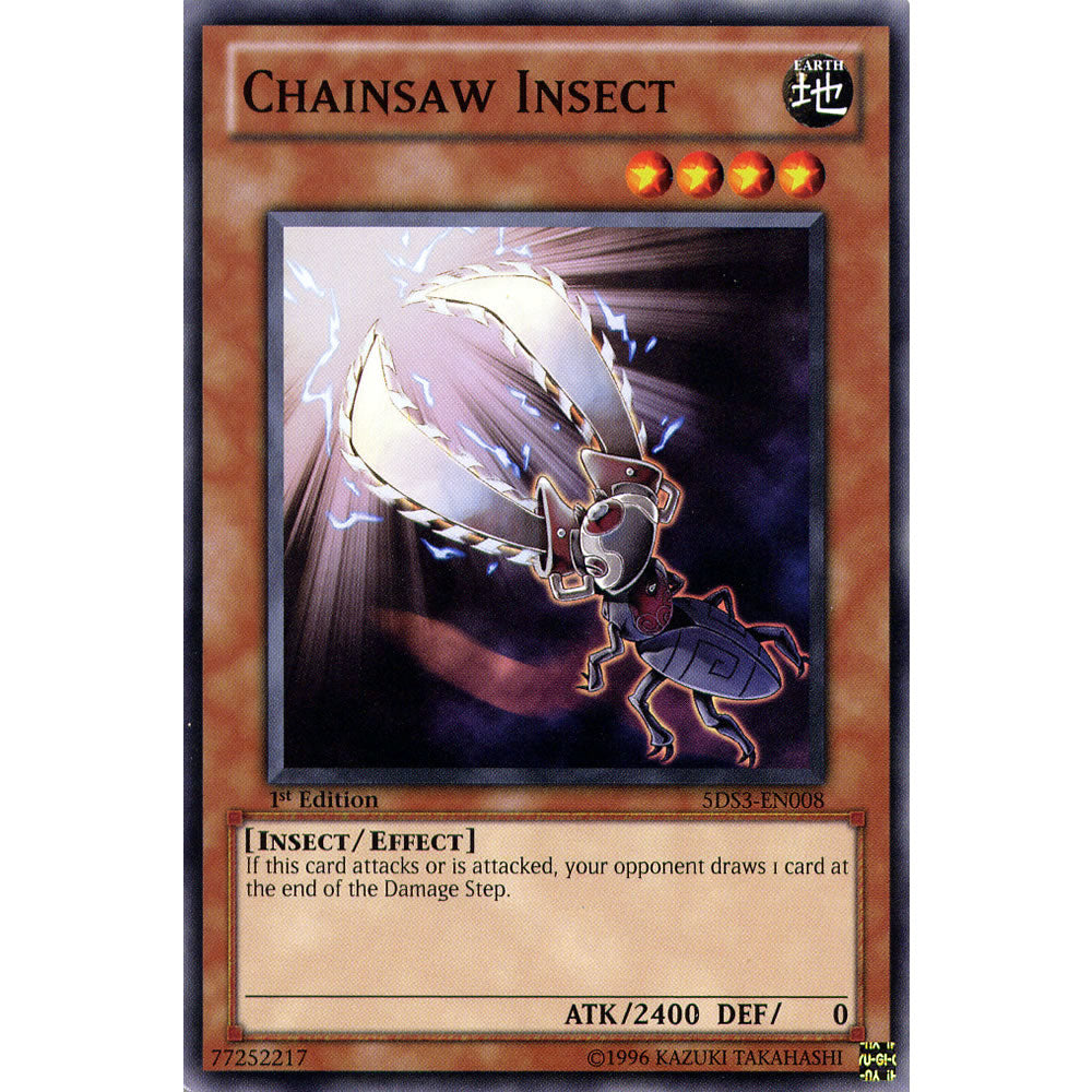 Chainsaw Insect 5DS3-EN008 Yu-Gi-Oh! Card from the Duelist Toolbox Set