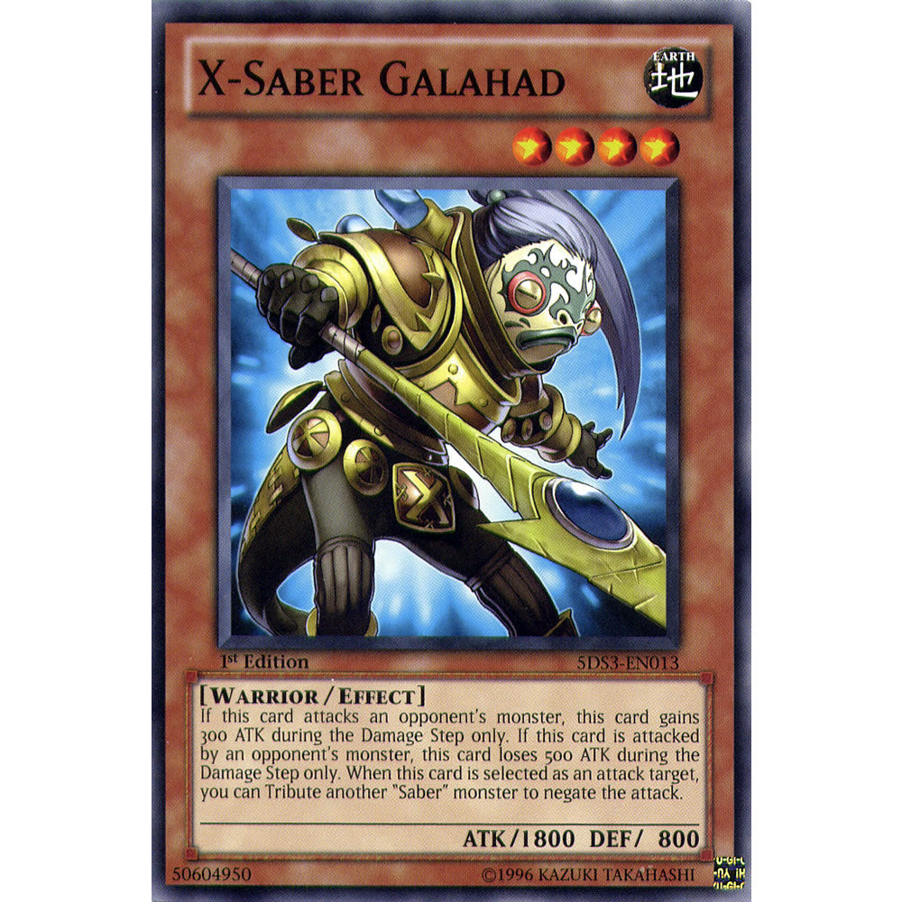 X-Saber Galahad 5DS3-EN013 Yu-Gi-Oh! Card from the Duelist Toolbox Set