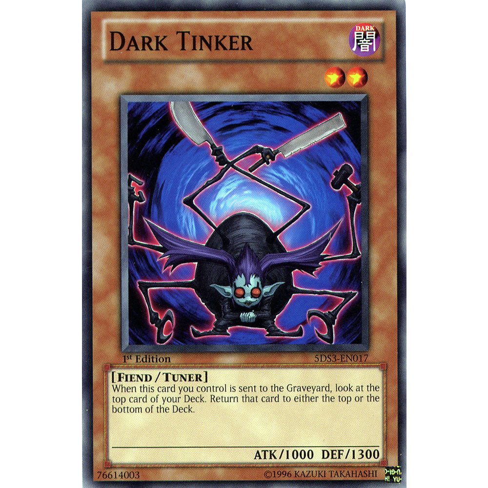 Dark Tinker 5DS3-EN017 Yu-Gi-Oh! Card from the Duelist Toolbox Set