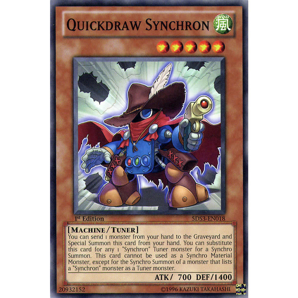 Quickdraw Synchron 5DS3-EN018 Yu-Gi-Oh! Card from the Duelist Toolbox Set