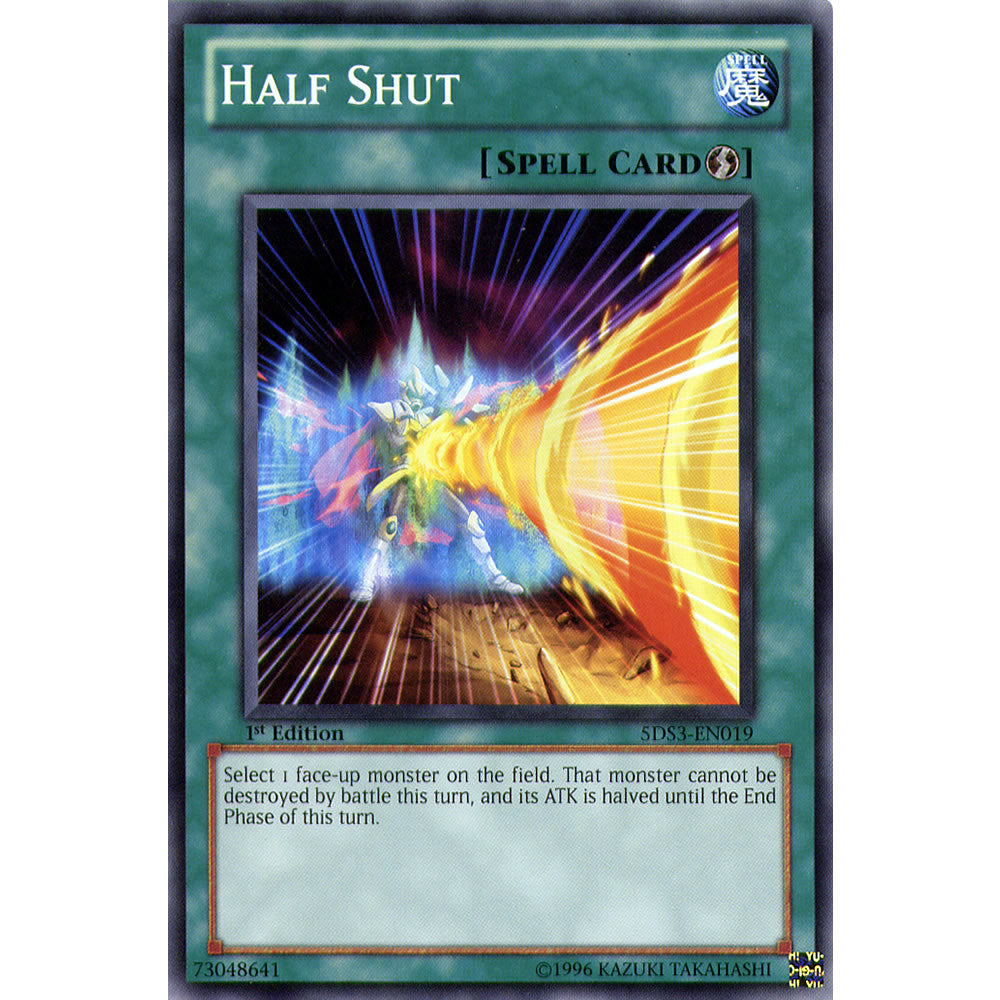Half Shut 5DS3-EN019 Yu-Gi-Oh! Card from the Duelist Toolbox Set