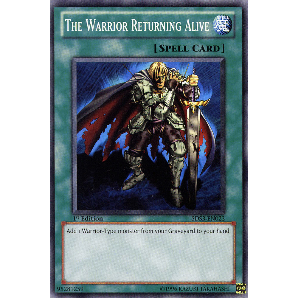 The Warrior Returning Alive 5DS3-EN023 Yu-Gi-Oh! Card from the Duelist Toolbox Set