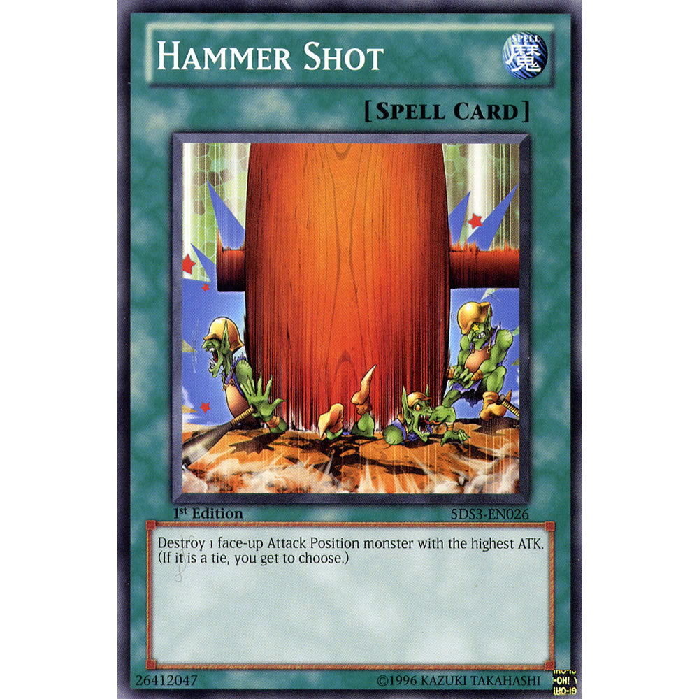 Hammer Shot 5DS3-EN026 Yu-Gi-Oh! Card from the Duelist Toolbox Set