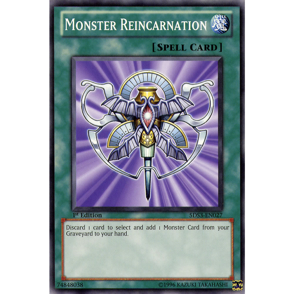 Monster Reincarnation 5DS3-EN027 Yu-Gi-Oh! Card from the Duelist Toolbox Set