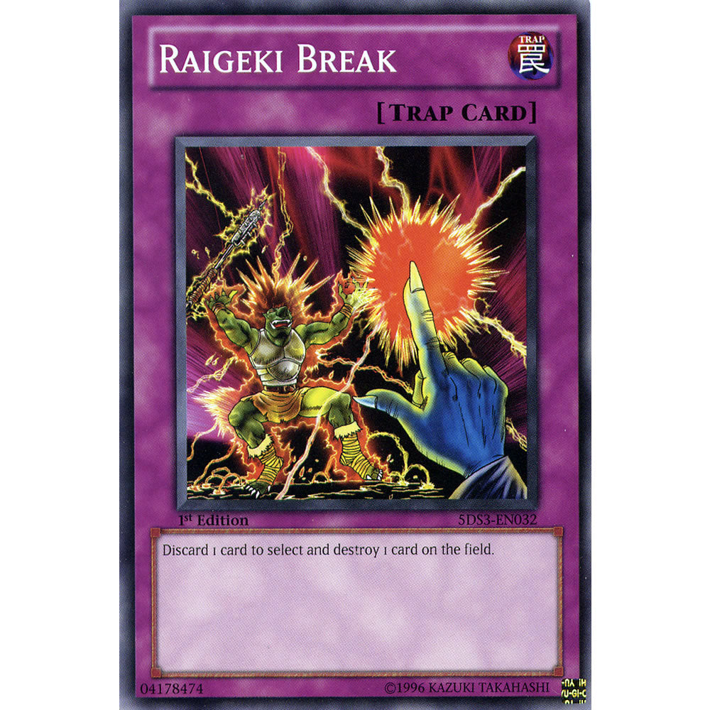 Raigeki Break 5DS3-EN032 Yu-Gi-Oh! Card from the Duelist Toolbox Set