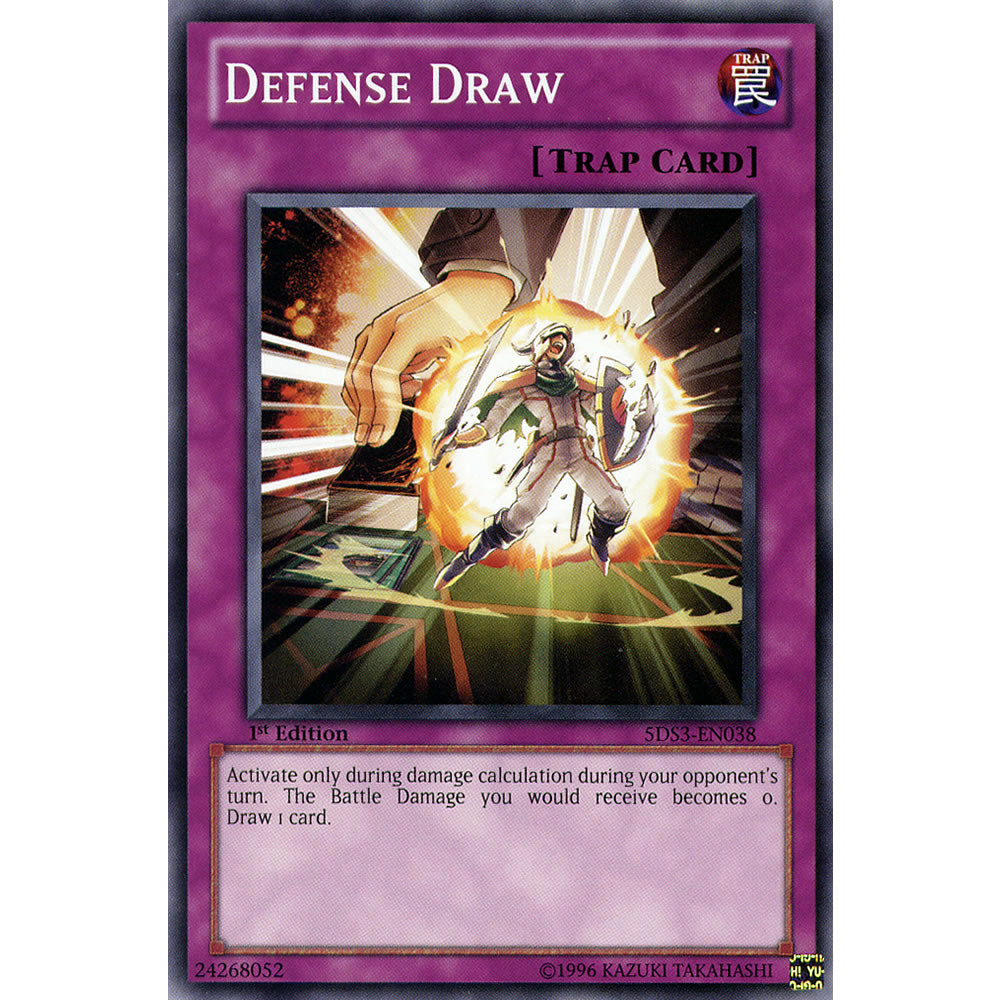 Defense Draw 5DS3-EN038 Yu-Gi-Oh! Card from the Duelist Toolbox Set
