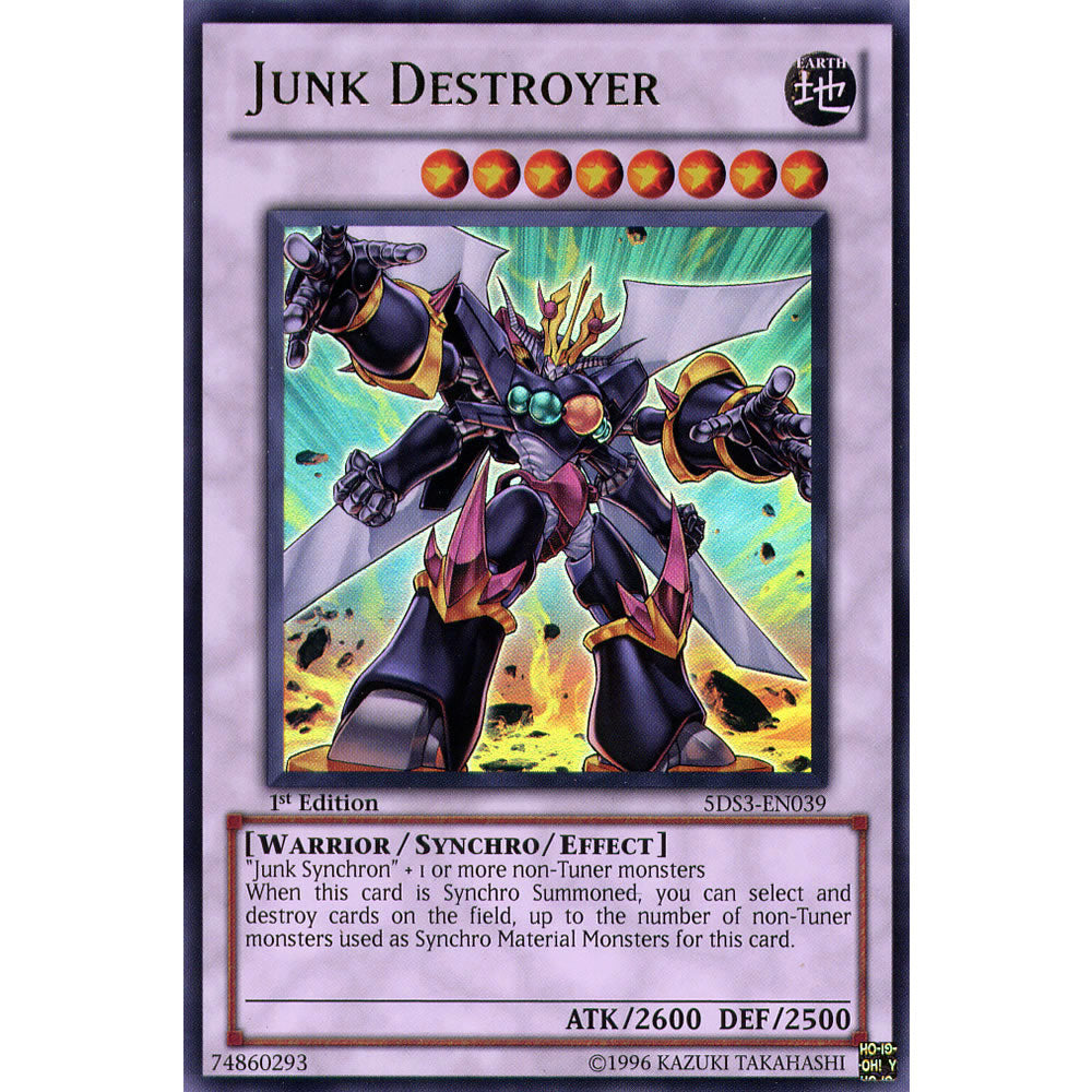 Junk Destroyer 5DS3-EN039 Yu-Gi-Oh! Card from the Duelist Toolbox Set